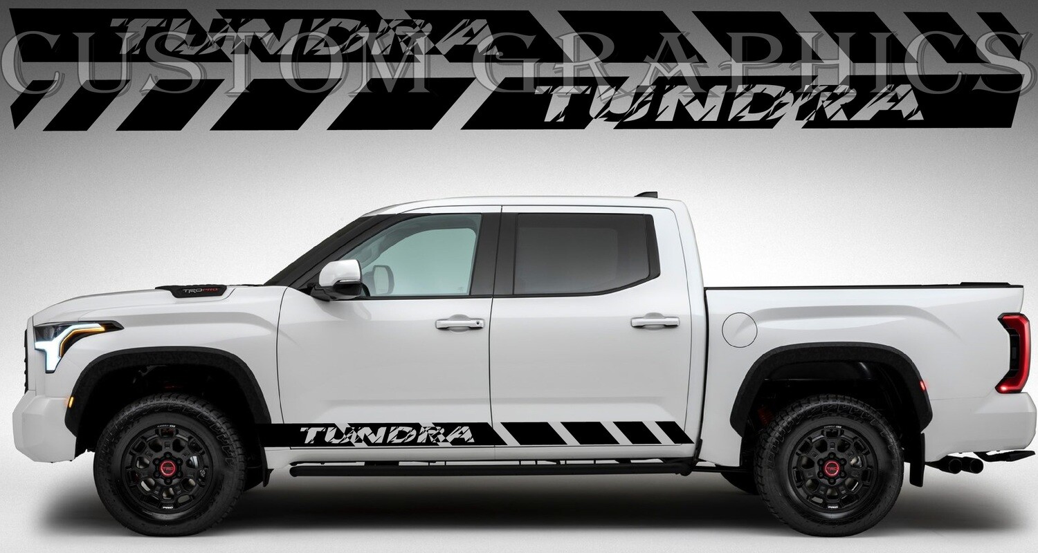 Sport Side door sticker racing design Compatible with Tundra 2022