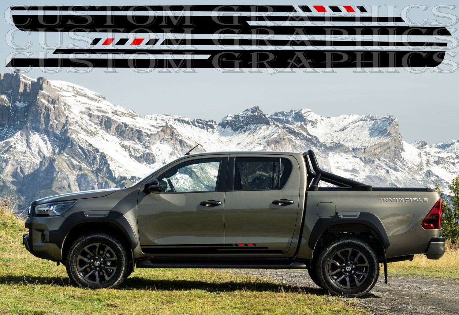 Custom Auto Vinyl Graphics Compatible with Hilux