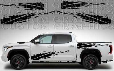 4x Side door vinyl decal sticker Compatible with Tundra 2022