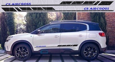 Stripe Decal Graphic stickers Kit Compatible with  C5 Aircross Hybrid 2020