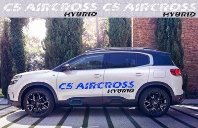 2x body decals side stripes Compatible with  C5 Aircross Hybrid 2020