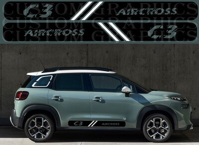 Sport Side door sticker racing design Compatible with C3 Aircross 2022