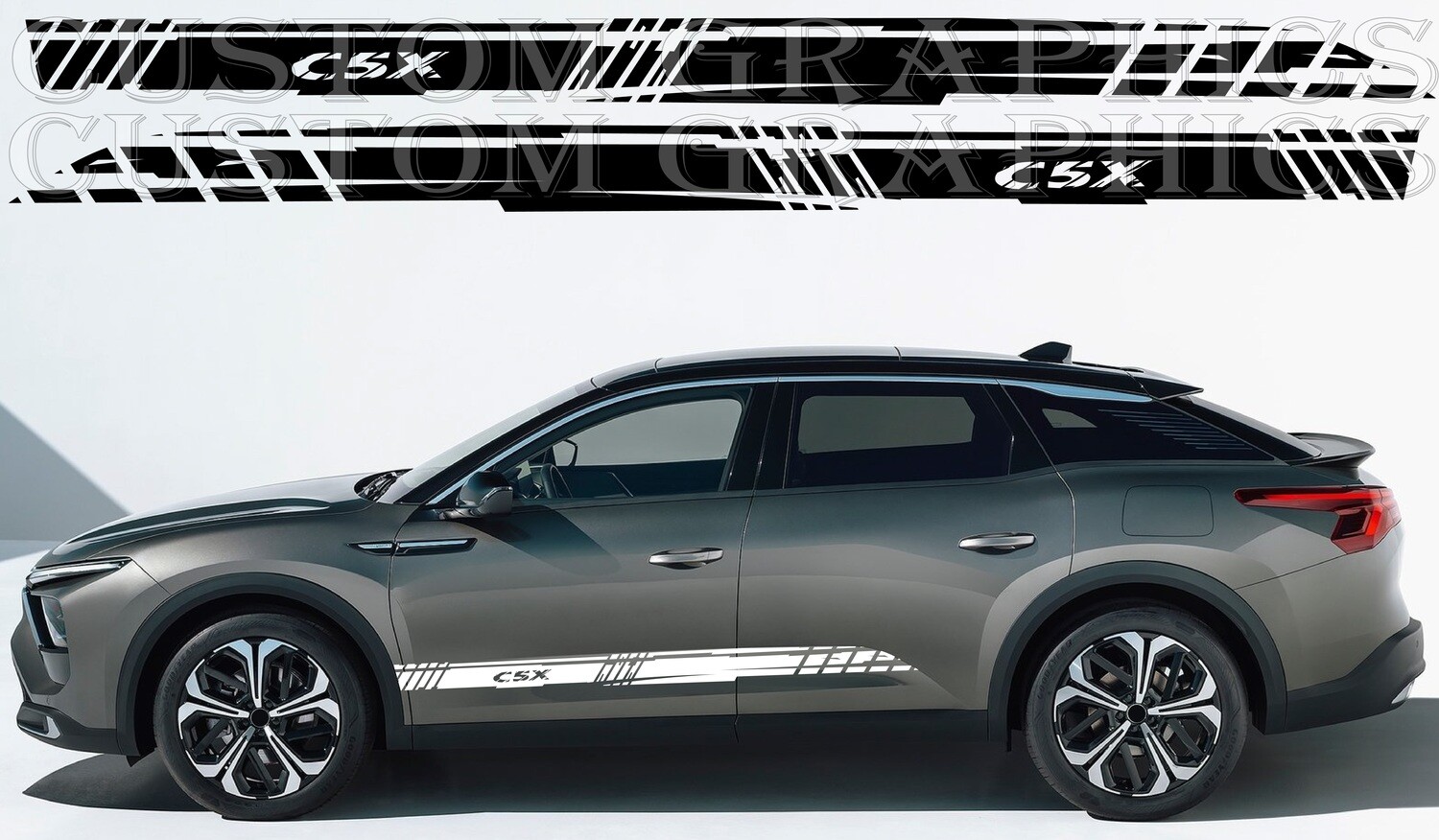 2x body decals side stripe sticker Compatible with C5 X 2022