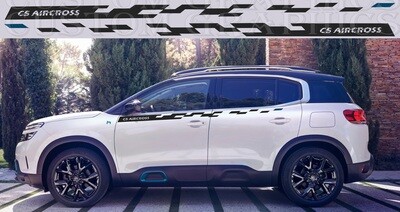 2x body decals side stripes Compatible with  C5 Aircross Hybrid 2020
