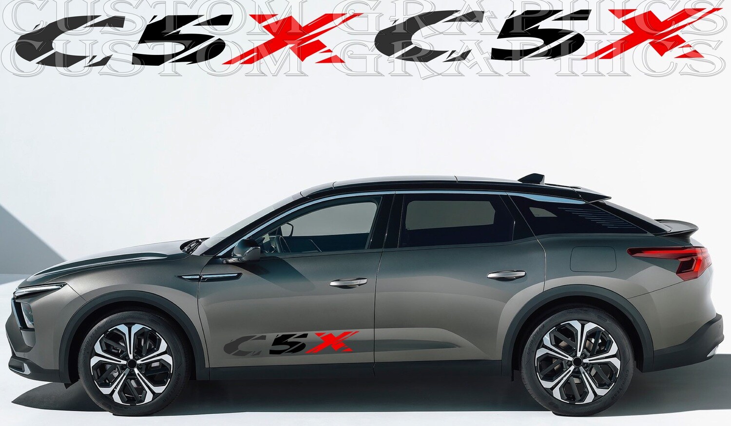 Sport Side door sticker racing design Compatible with C5 X 2022