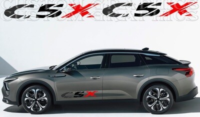 Sport Side door sticker racing design Compatible with C5 X 2022