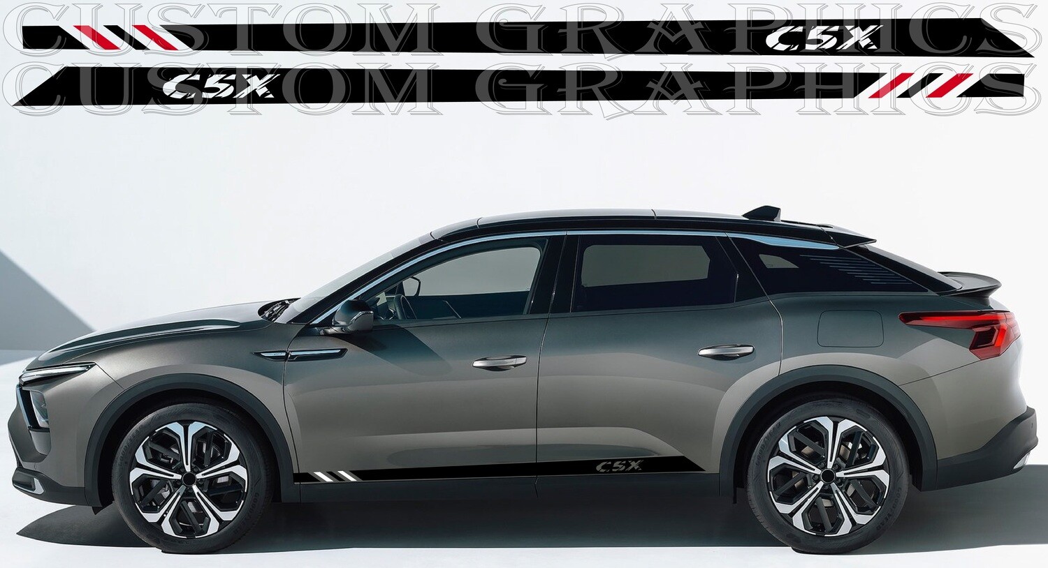 Sport Sticker Decal Side Door Stripes Compatible with C5 X 2022