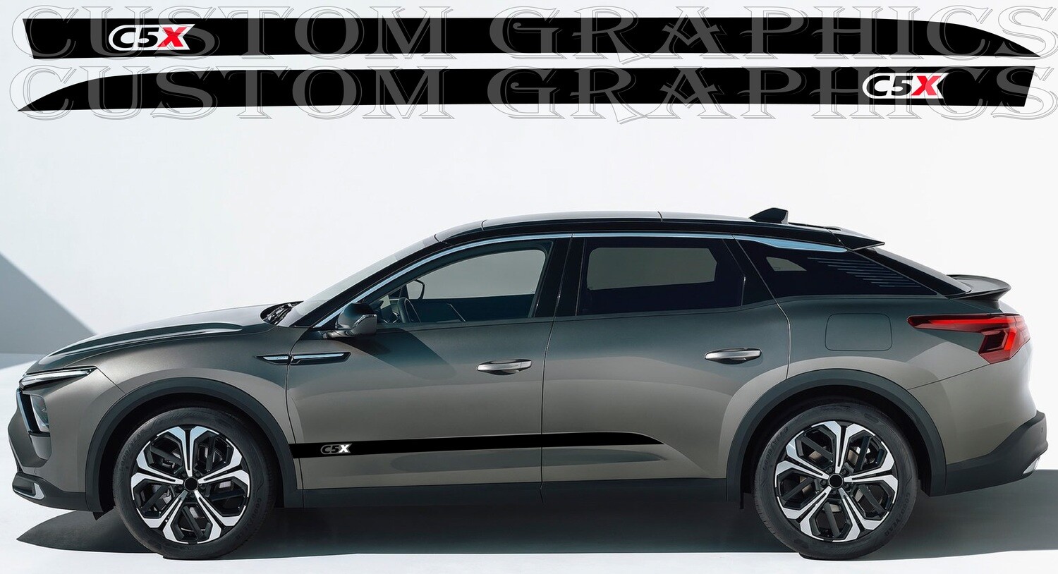 Side door vinyl decal sticker Compatible with C5 X 2022