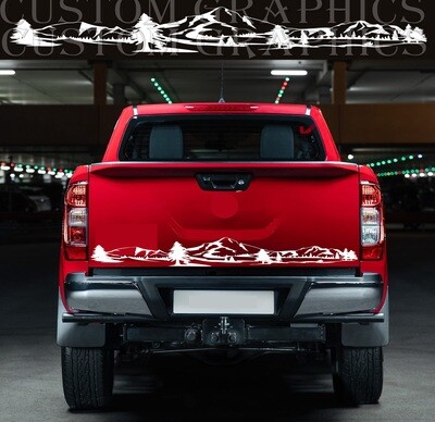 Tailgate Car Stickers Galore Compatible with Nissan Navara Double Cab Pro-4x