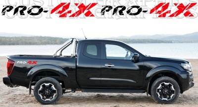 Exclusive Decal Graphic Sticker Door Sport Stripe Kit Compatible with Navara King Cab Pro-4x