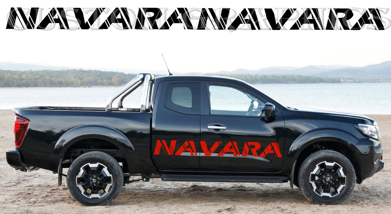 Hit the Road in Style: Vinyl Stickers for Cars Compatible with Navara King Cab Pro-4x