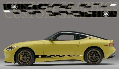 2x body decals side stripes Compatible with Nissan Z