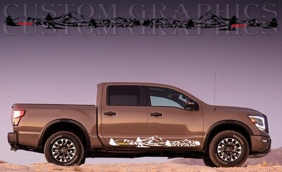 Custom Auto Vinyl Graphics Compatible with Titan Pro 4x