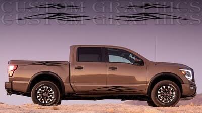 2x body decals side stripe sticker Compatible with Titan Pro 4x