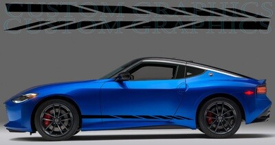 Pair of Sport Side Stripes Decal Sticker Vinyl Compatible with Z