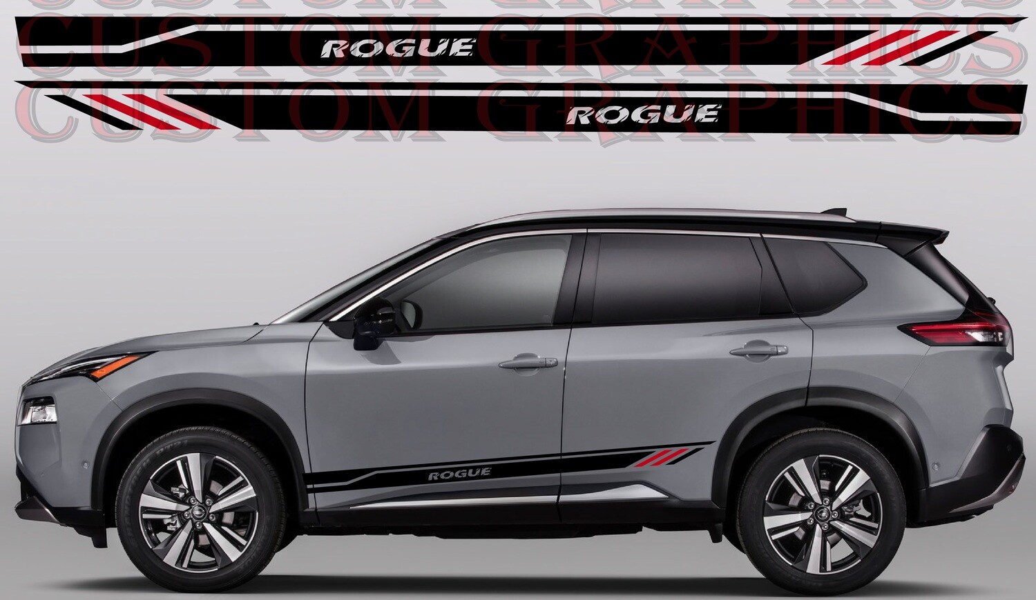 Side Stripe Decal Graphic Sticker Kit Compatible with Rogue 2021
