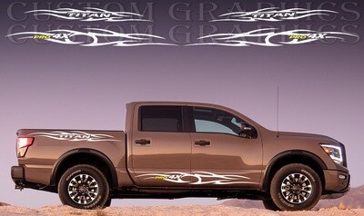 4x Vinyl Decals for Your Ride Compatible with Titan Pro 4x