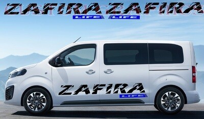 4x Vinyl Decals for Your Ride Compatible with Zafira Life