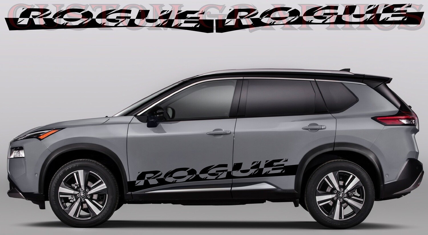 2x body decals side stripe sticker logo graphics Compatible with Rogue 2021