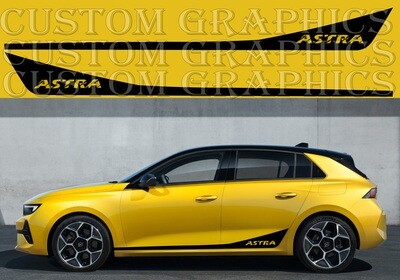 Vinyl Decal Custom Stickers Graphic kit Compatible with Astra 2021