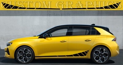 Side Stripe Decal Graphic Sticker Kit Compatible with Astra 2021