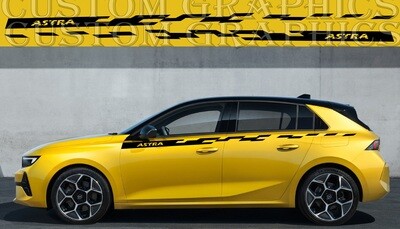 Set of Stickers Decal Stripe body kit Compatible with Astra 2021