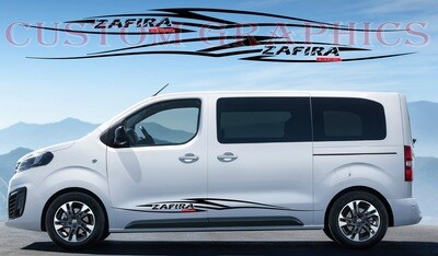 Custom Auto Vinyl Graphics Compatible with Zafira Life