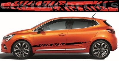Custom Auto Vinyl Graphics Compatible with Clio
