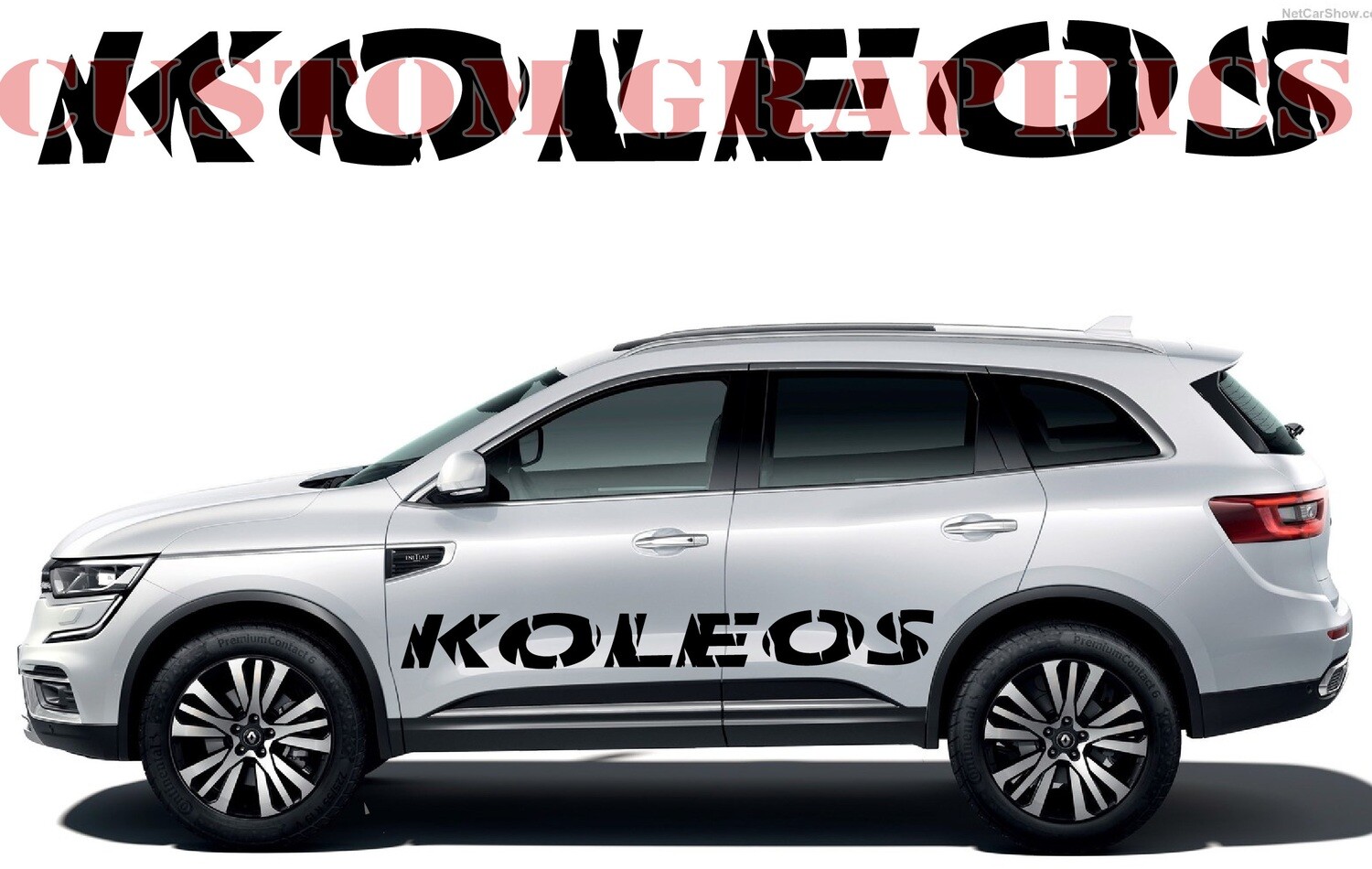 Sport Sticker Decal Side Door Stripes Compatible with Koleos