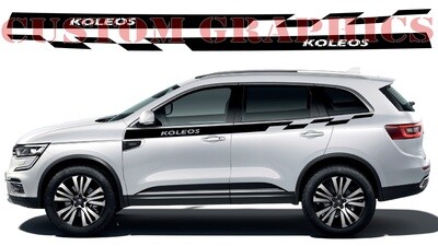 Sport Side door sticker racing design Compatible with Koleos