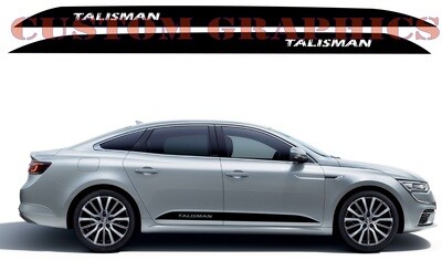 Set of Racing Side Stripes Decal Sticker Graphic Compatible with Talisman