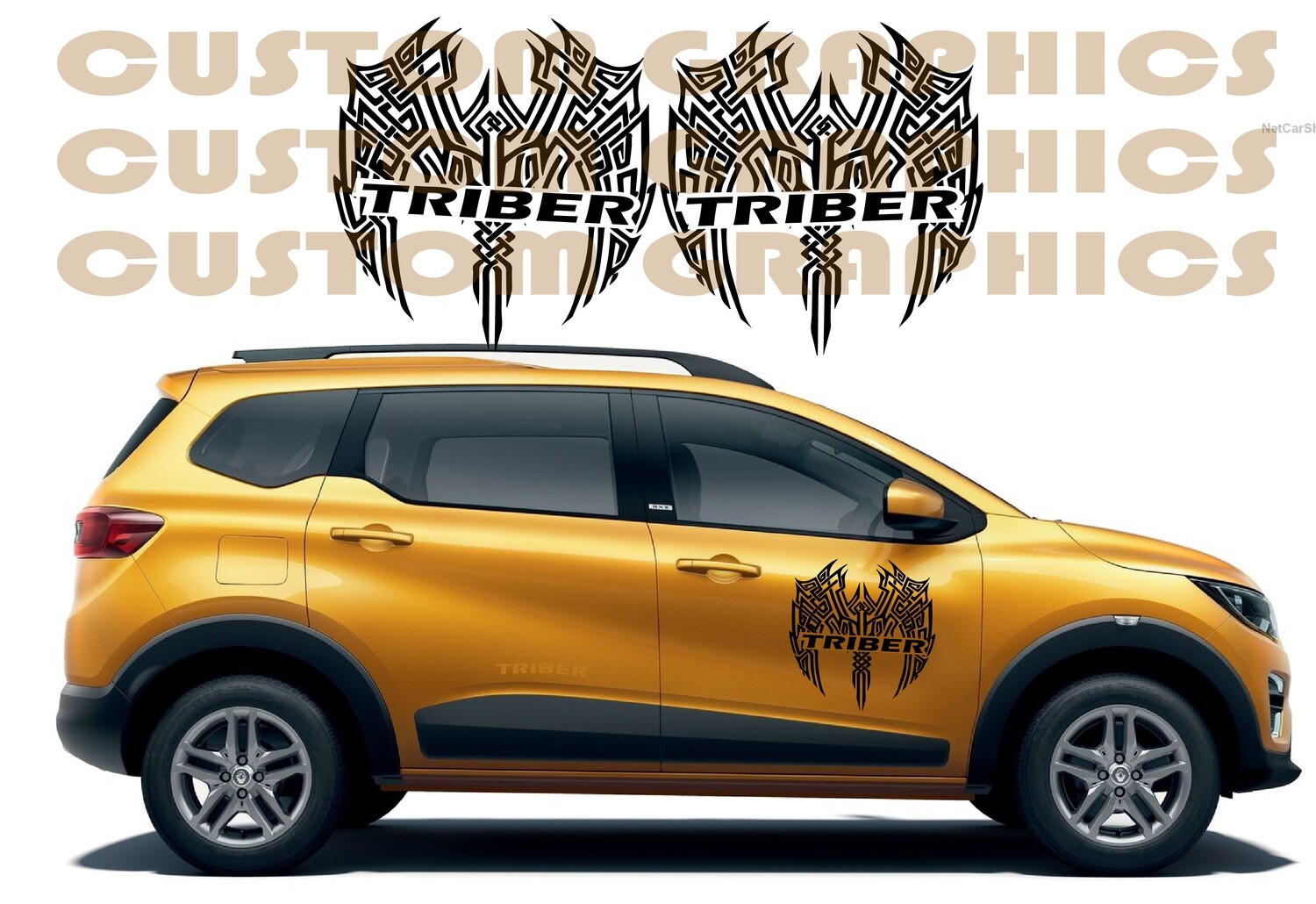 Stick and Drive: Premium Car Vinyl Graphics Compatible with Triber