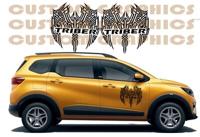 Stick and Drive: Premium Car Vinyl Graphics Compatible with Triber