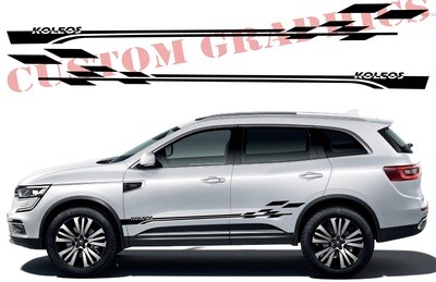Sport Sticker Decal Side Door Stripes Compatible with Koleos