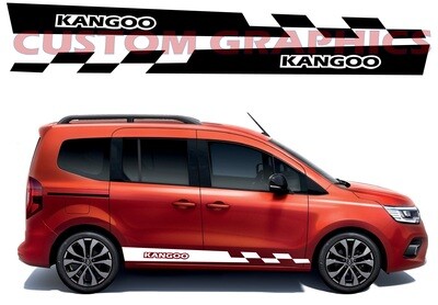 2x body decals side stripes Compatible with Kangoo 2021