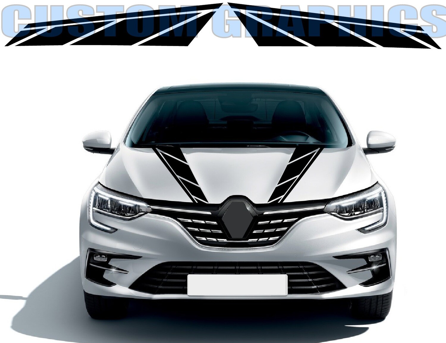 Sport Sticker Decal Side Door Stripes Compatible with Megane