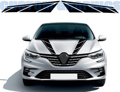 Sport Sticker Decal Side Door Stripes Compatible with Megane