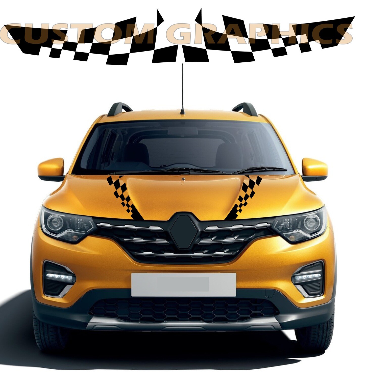 Hood Vinyl Decal Custom Stickers Graphic kit Compatible with Triber