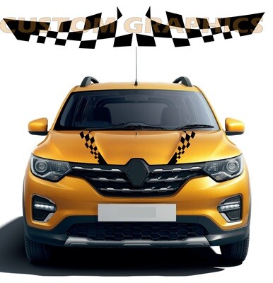 Hood Vinyl Decal Custom Stickers Graphic kit Compatible with Triber