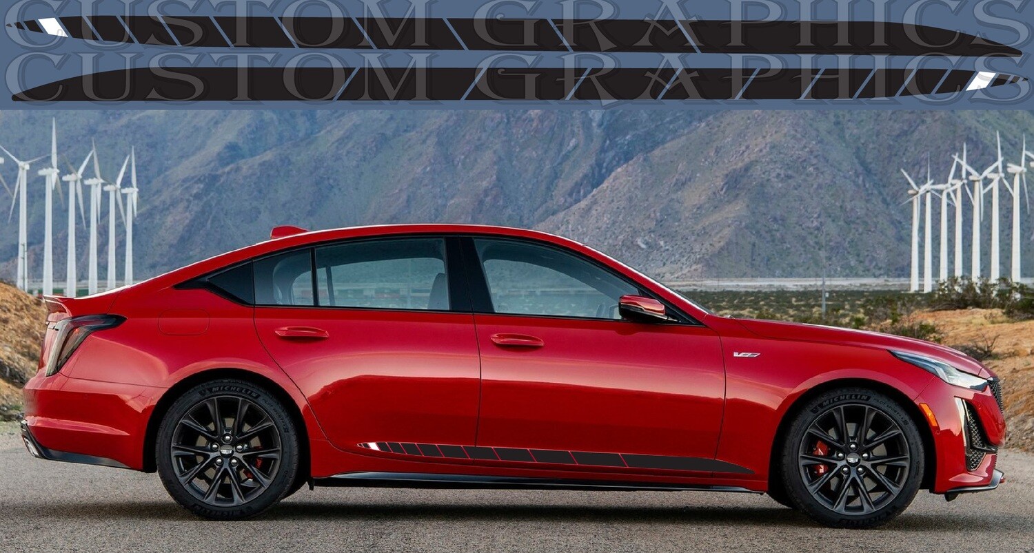 2x body decals side stripes Compatible with CT5-V