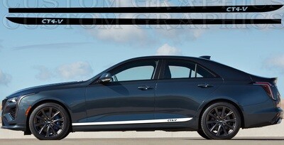 Sport Side door sticker racing design Compatible with CT4-V