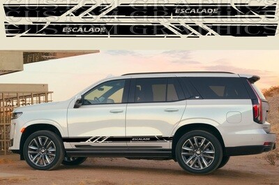 Decal Graphic Sticker Door Sport Stripe Kit Compatible with Escalade