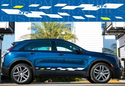 Sport Sticker Decal Side Door Stripes Compatible with XT4