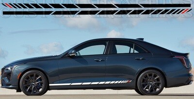 2x body decals side stripes Compatible with CT4-V