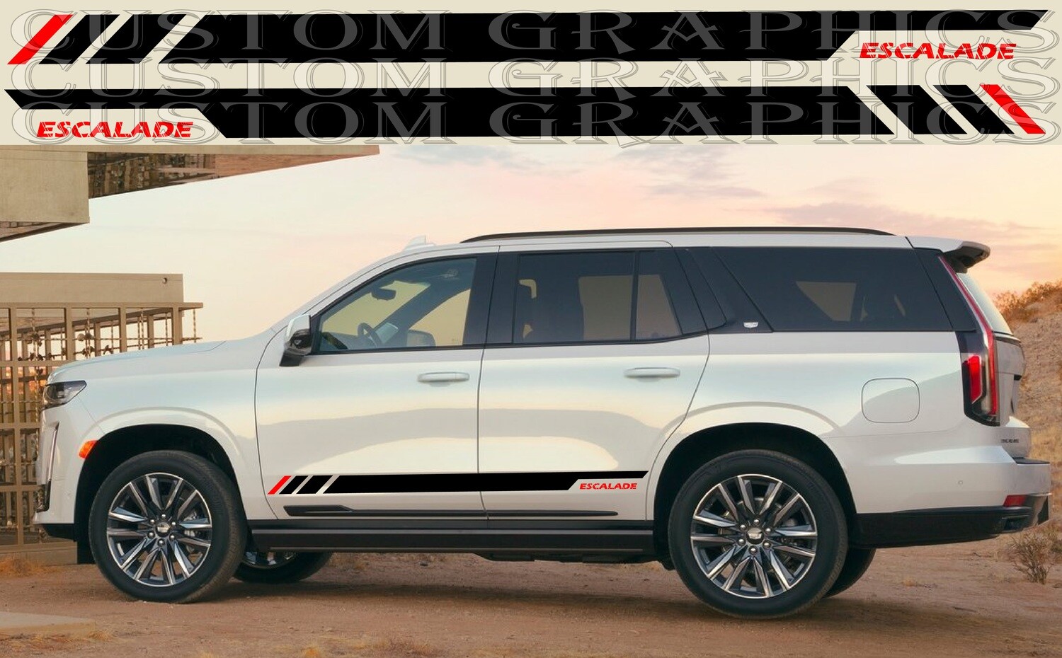 Custom Auto Vinyl Graphics Compatible with Escalade