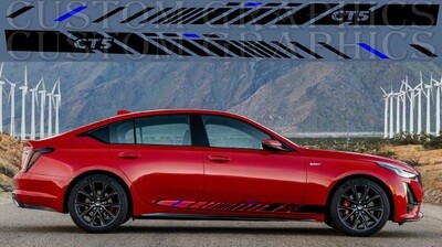 Decal Graphic Sticker Door Sport Stripe Kit Compatible with CT5-V