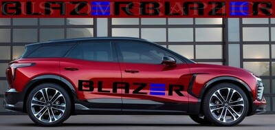 Pair of Sport Side Stripes Decal Sticker Vinyl Compatible with Blazer EV 2024