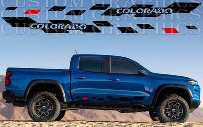 Sport Sticker Decal Side Door Stripes Compatible with Colorado ZR2