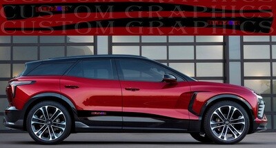 2x body decals side stripes Compatible with Blazer EV 2024