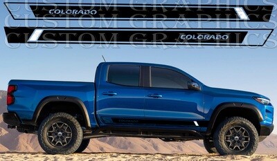 Side Stripe Decal Graphic Sticker Kit Compatible with Colorado ZR2